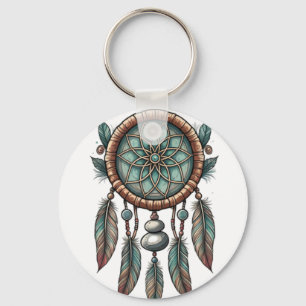 Dream Catcher Aluminium Circle Sleutelhanger