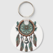 Dream Catcher Aluminium Circle Sleutelhanger (Achterkant)