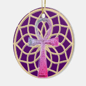 Dream Catcher Ankh Keramisch Ornament (Links)