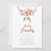 Dream Catcher Baby shower Invitation Kaart (Voorkant)