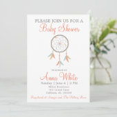 Dream Catcher Baby shower Invitation Kaart (Staand voorkant)
