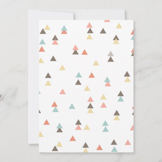 Dream Catcher Baby shower Invitation Kaart (Achterkant)