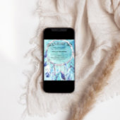 Dream Catcher Baby shower Invitation Tribal Boho Kaart