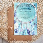 Dream Catcher Baby shower Invitation Tribal Boho Kaart