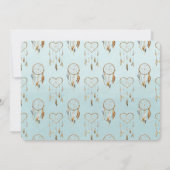 Dream Catcher baby shower Kaart (Achterkant)