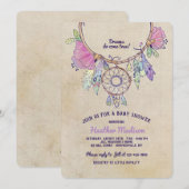 Dream Catcher Baby shower Kaart (Voorkant / Achterkant)