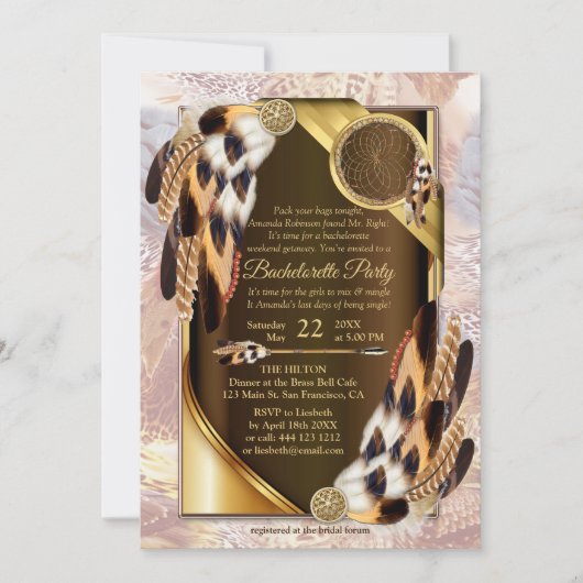 Dream Catcher Bachelorette Kaart (Voorkant)