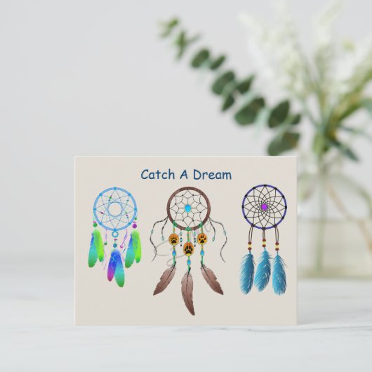 Dream catcher Background Briefkaart (Staand voorkant)
