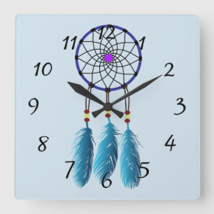 Dream catcher Background Vierkante Klok