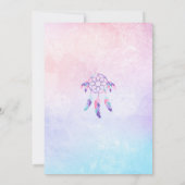 Dream Catcher Birthday Invitation Kaart (Achterkant)