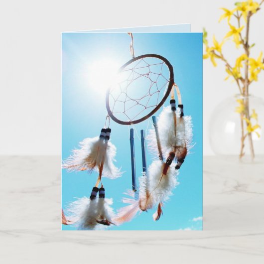 DREAM CATCHER BIRTHDAY KAART (Gele Bloem)