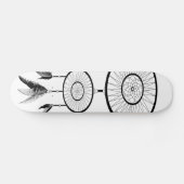 DREAM CATCHER BLACK EN WHITE PERSOONLIJK SKATEBOARD (Horizontaal)