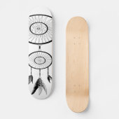 DREAM CATCHER BLACK EN WHITE PERSOONLIJK SKATEBOARD (Voorkant)