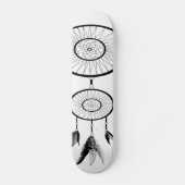 DREAM CATCHER BLACK EN WHITE PERSOONLIJK SKATEBOARD (Voorkant)