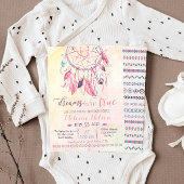 Dream Catcher Boho Baby shower Uitnodiging
