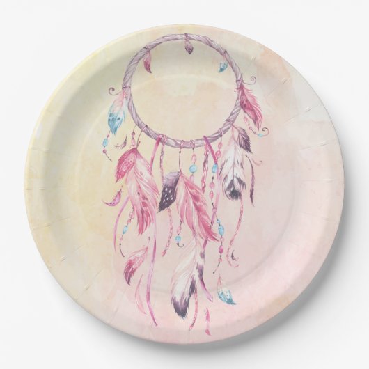Dream Catcher Boho Paper Bord (Voorkant)
