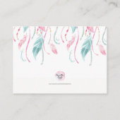 Dream Catcher Book Request Baby shower Insert Kaar Informatiekaartje (Achterkant)