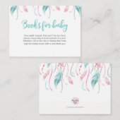 Dream Catcher Book Request Baby shower Insert Kaar Informatiekaartje (Voorkant / Achterkant)