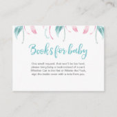 Dream Catcher Book Request Baby shower Insert Kaar Informatiekaartje (Voorkant)