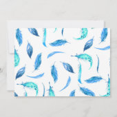 Dream Catcher Boy Eerste Verjaardag Uitnodiging (Achterkant)