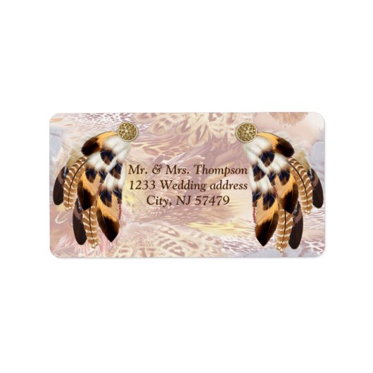 Dream catcher briefpapier etiket (Voorkant)