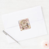 Dream Catcher Briefpapier Vierkante Sticker (Envelop)
