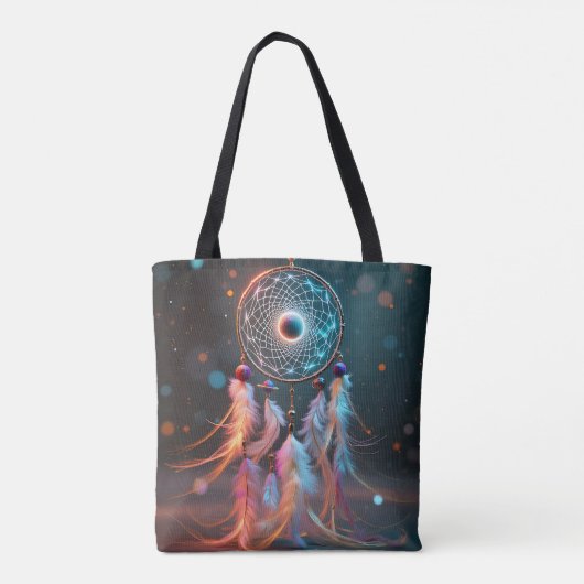 Dream Catcher Canvas tas Boho All-Over Print Desig (Achterkant)