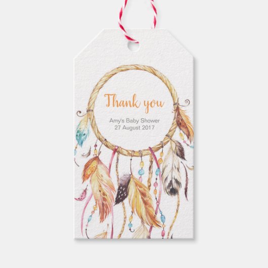 Dream Catcher Dank u labels | Favoriete labels Cadeaulabel (Voorkant)