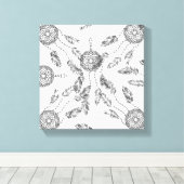 Dream Catcher Design 6 Canvas Afdruk (Insitu (Houten vloer))