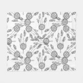 Dream Catcher Design Fleece Deken (Voorkant (Horizontaal))