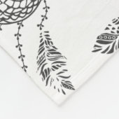 Dream Catcher Design Fleece Deken (Hoek)
