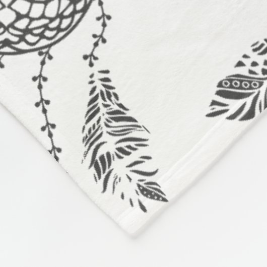 Dream Catcher Design Fleece Deken (Hoek)