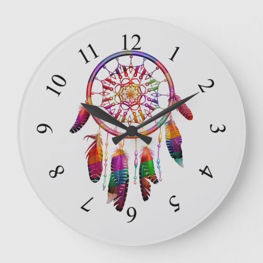 Dream Catcher Design Grote Klok (Voorkant)