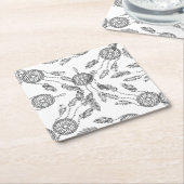 Dream Catcher Design Kartonnen Onderzetters (Schuin)