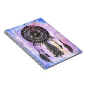 Dream Catcher Design met Waterverf Backdrop Notitieboek (Rechterzijde)