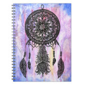 Dream Catcher Design met Waterverf Backdrop Notitieboek (Voorkant)