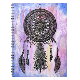 Dream Catcher Design met Waterverf Backdrop Notitieboek