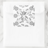 Dream Catcher Design Vierkante Sticker (Tas)
