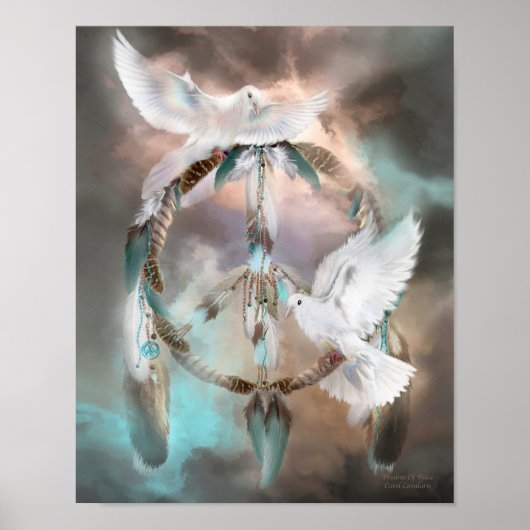 Dream Catcher - Dreams of Peace Art Poster/Print Poster (Voorkant)
