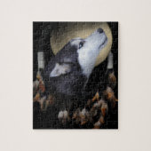 Dream catcher en blue eyed Husky Legpuzzel (Verticaal)