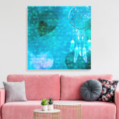Dream Catcher en Hearts Canvas Afdruk (Insitu (Woonkamer))