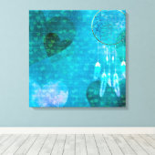 Dream Catcher en Hearts Canvas Afdruk (Insitu (Houten vloer))