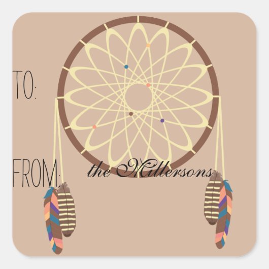 Dream Catcher Gift Label (Voorkant)
