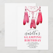 Dream Catcher Glamping Birthday Kaart (Voorkant / Achterkant)