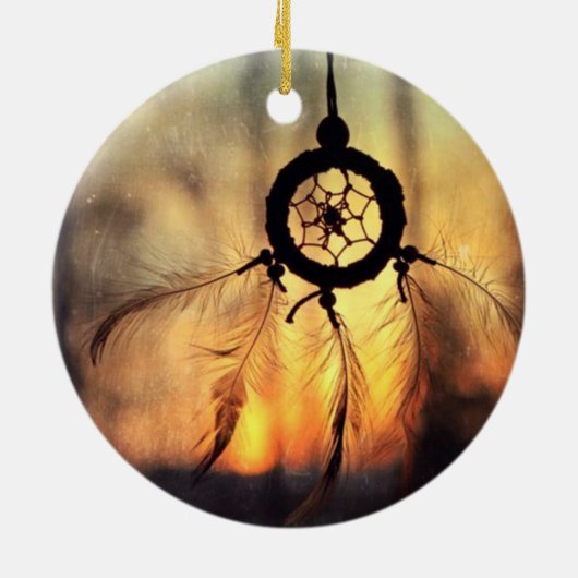 Dream Catcher Good Luck Charm Hanging Ornament (Achterkant)