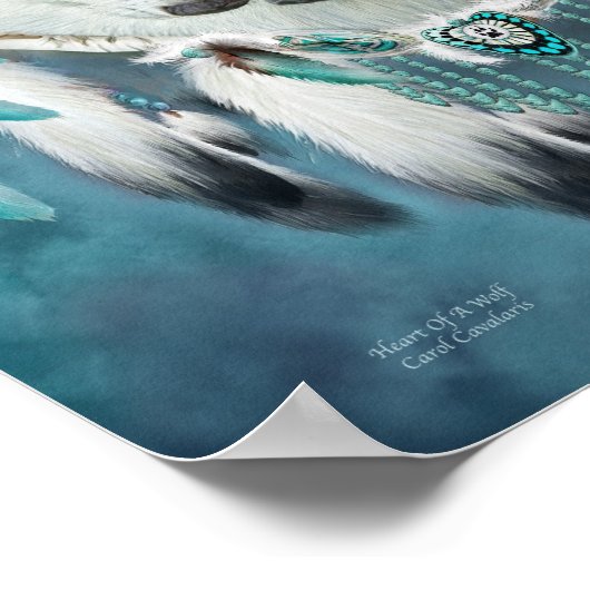 Dream Catcher - Hart van een Poster van de Wolf Ku (Hoek)