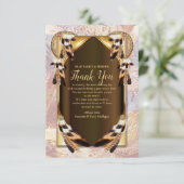 Dream Catcher Hartelijk dank RSVP Kaartje (Staand voorkant)