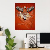 Dream Catcher Hawk Face Posters (Thuiskantoor)