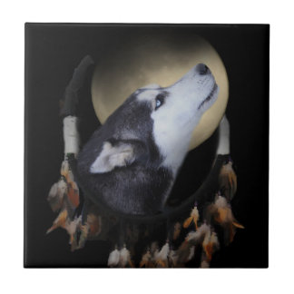 Dream Catcher Husky Art Tegel Tegeltje