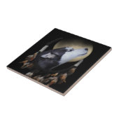 Dream Catcher Husky Art Tegel Tegeltje (Zijkant)